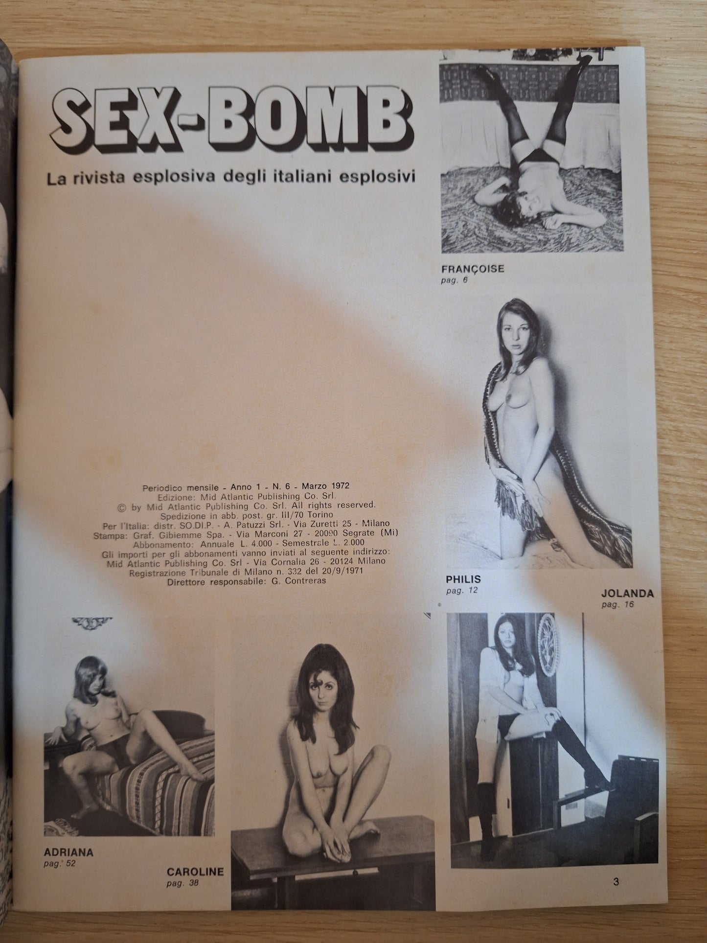 Revista Sex Bomb 06 (1972)