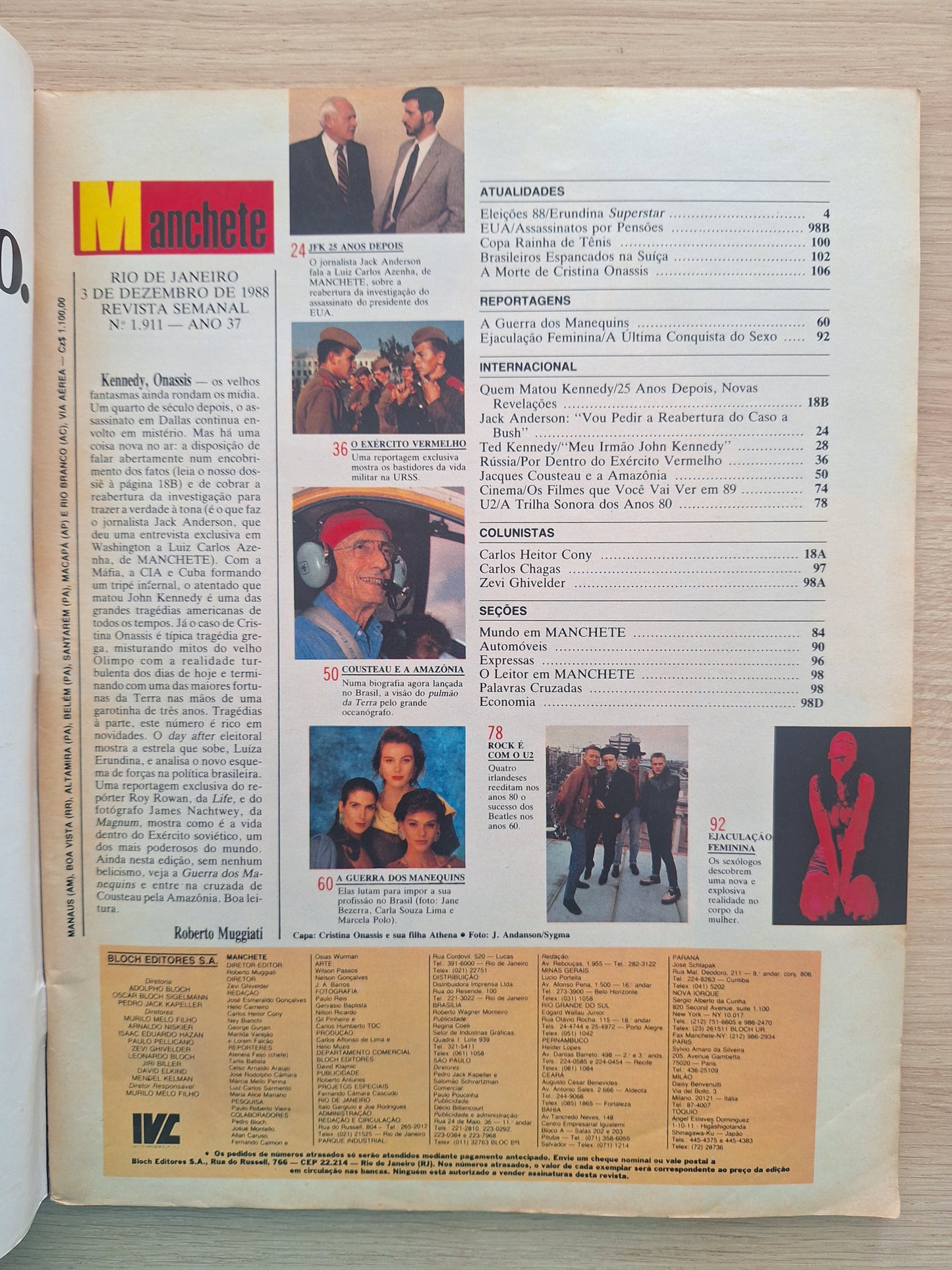 Revista Manchete 1911 (1988)