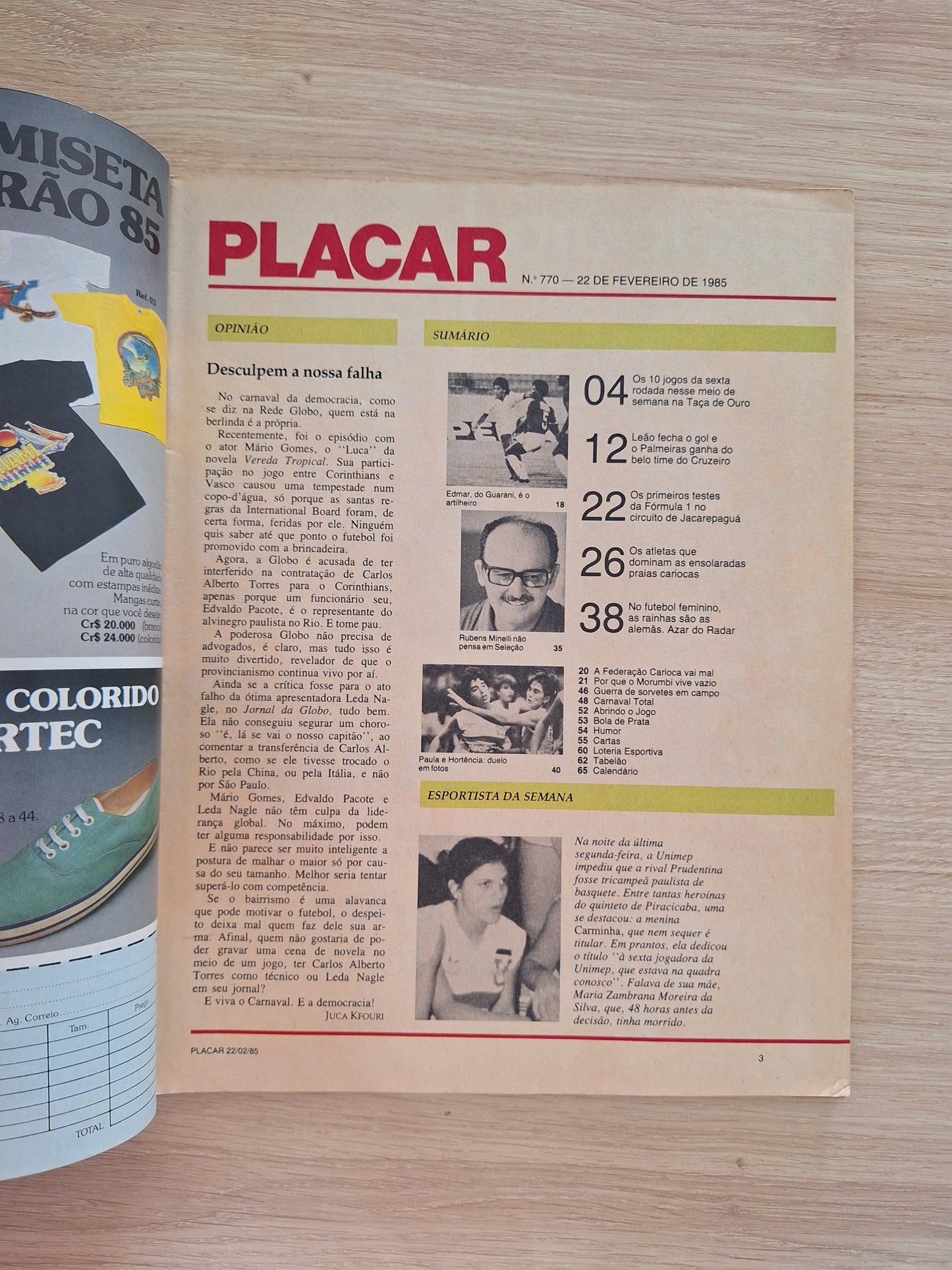 Revista Placar 770 (1985)