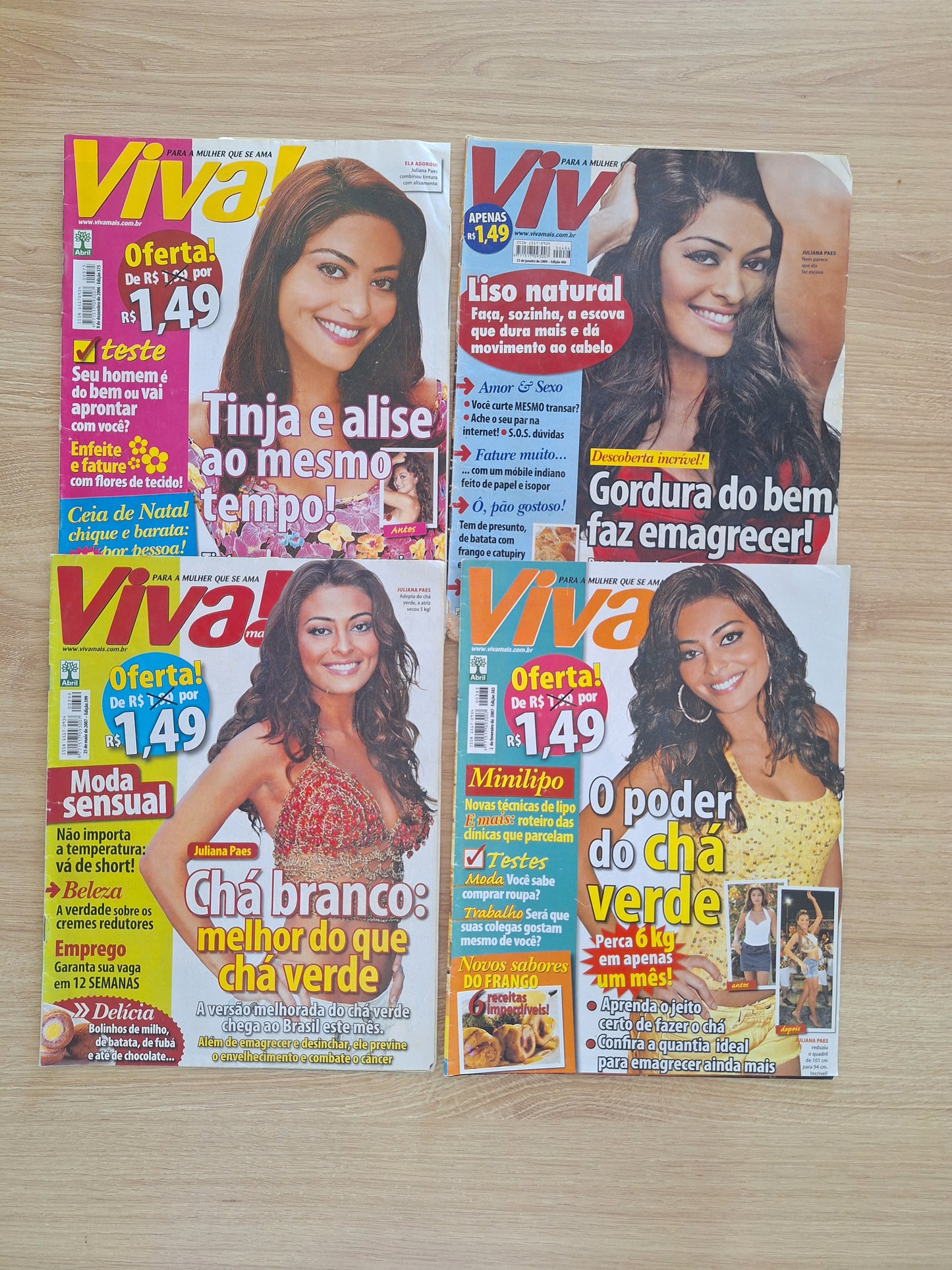 Kit Revista Viva Mais - Juliana Paes