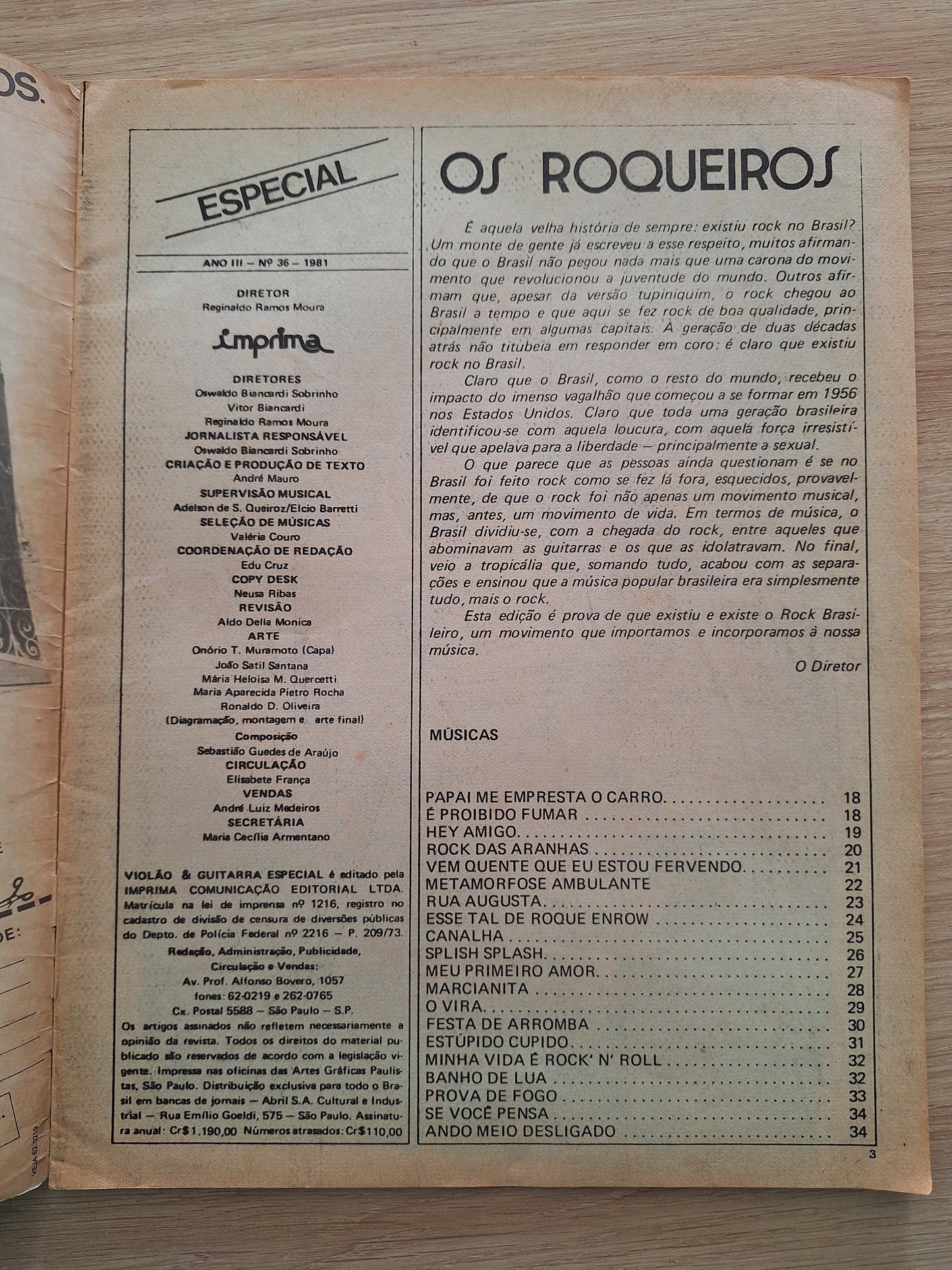Revista Os Roqueiros 36 (1981)