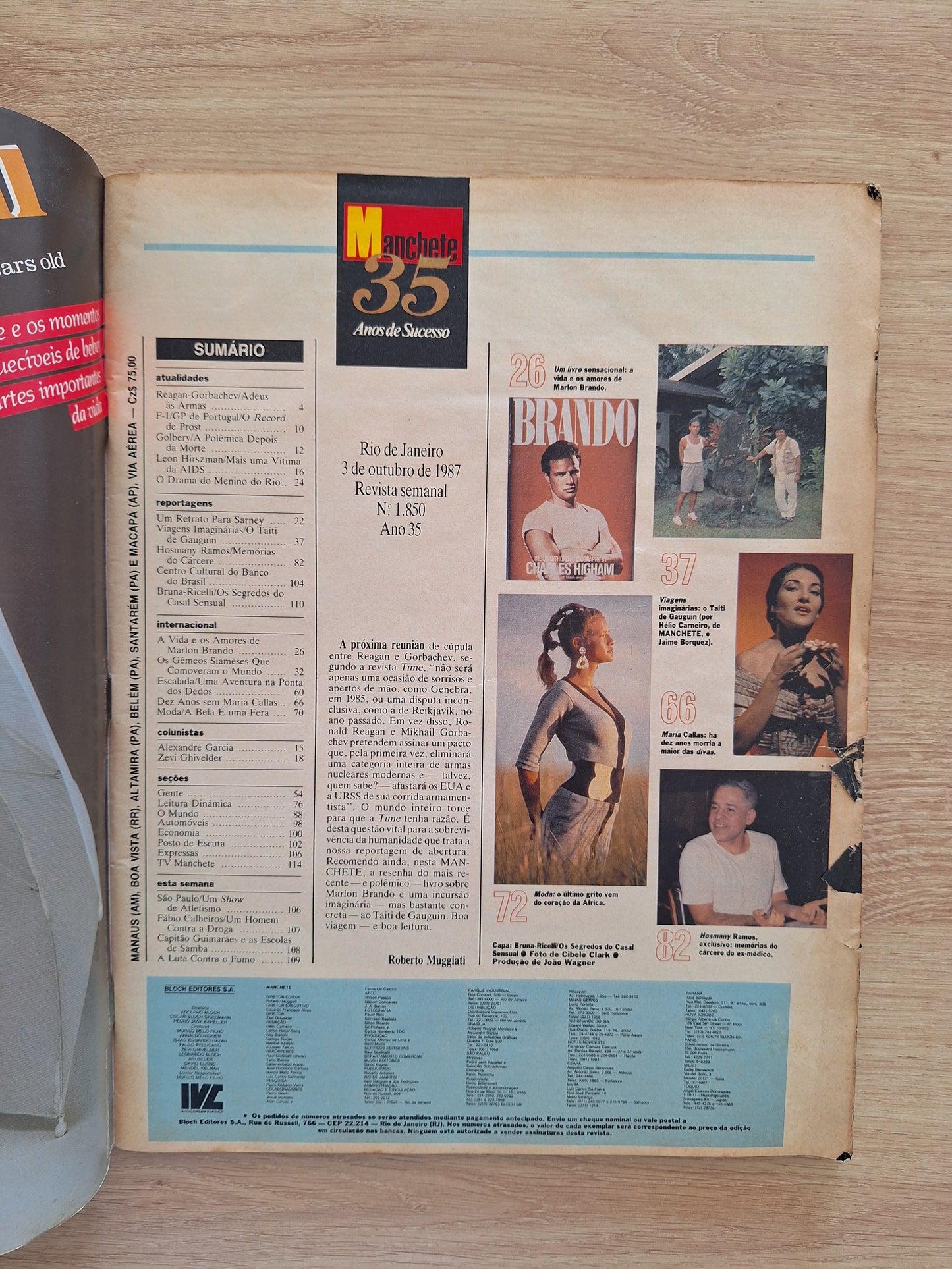 Revista Manchete 1850 (1987)