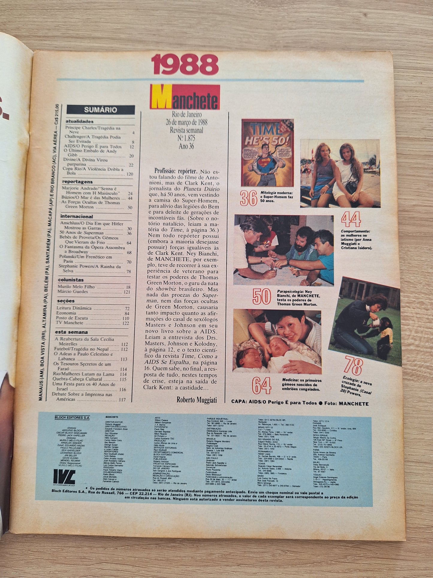 Revista Manchete 1875 (1988)