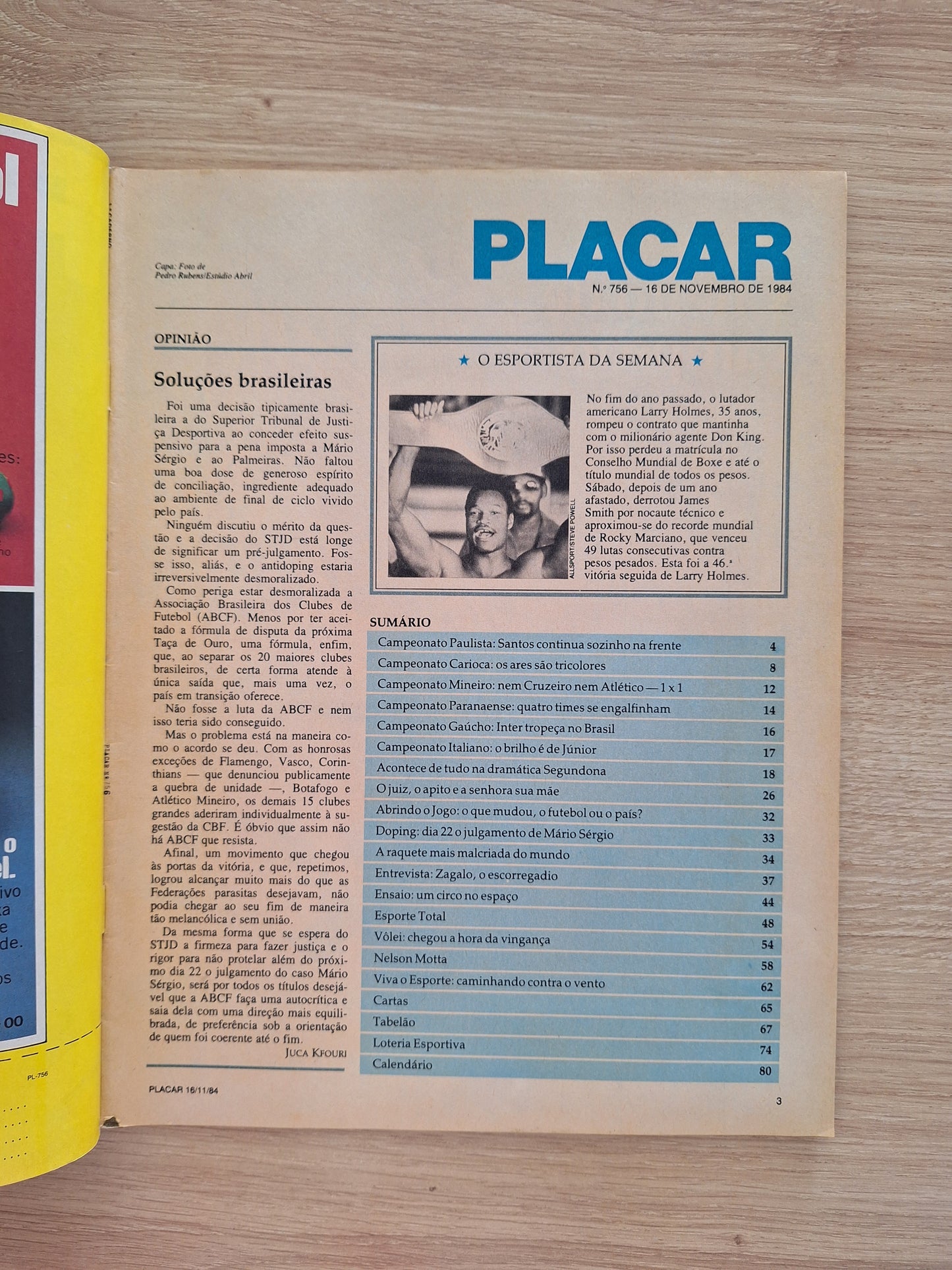 Revista Placar 756 (1984)