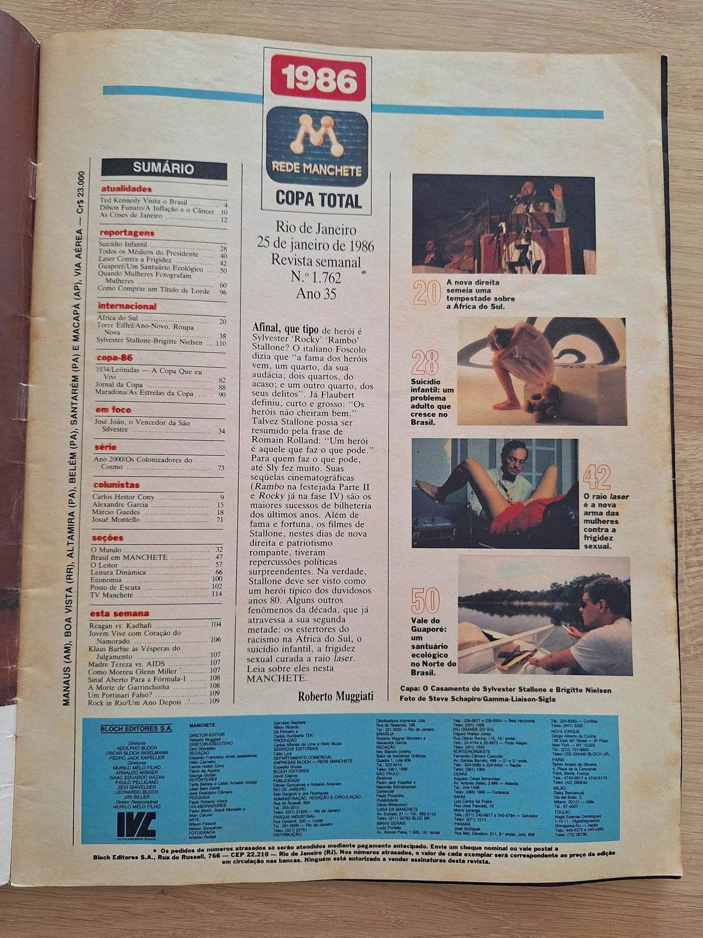 Revista Manchete 1762 (1986)