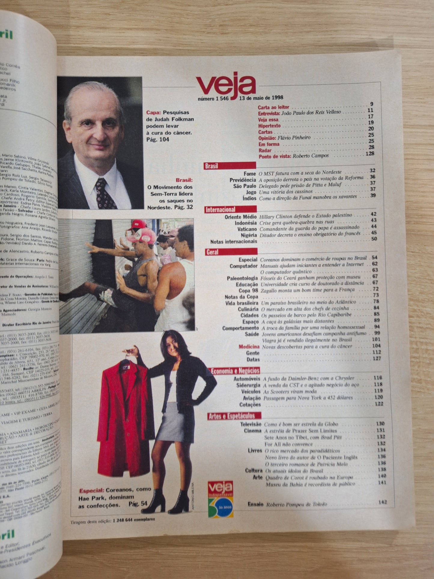 Revista Veja 1546 (1998)