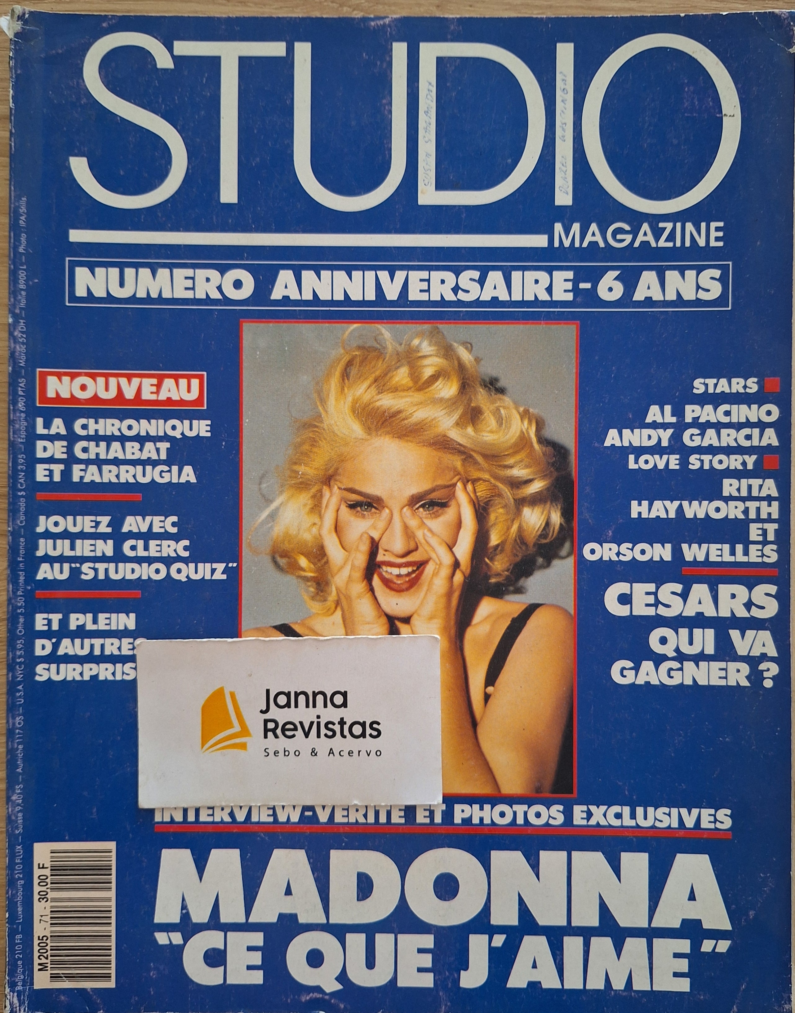 First Studio Magazine Studio Magazine (1992) – Janna Revistas e Discos
