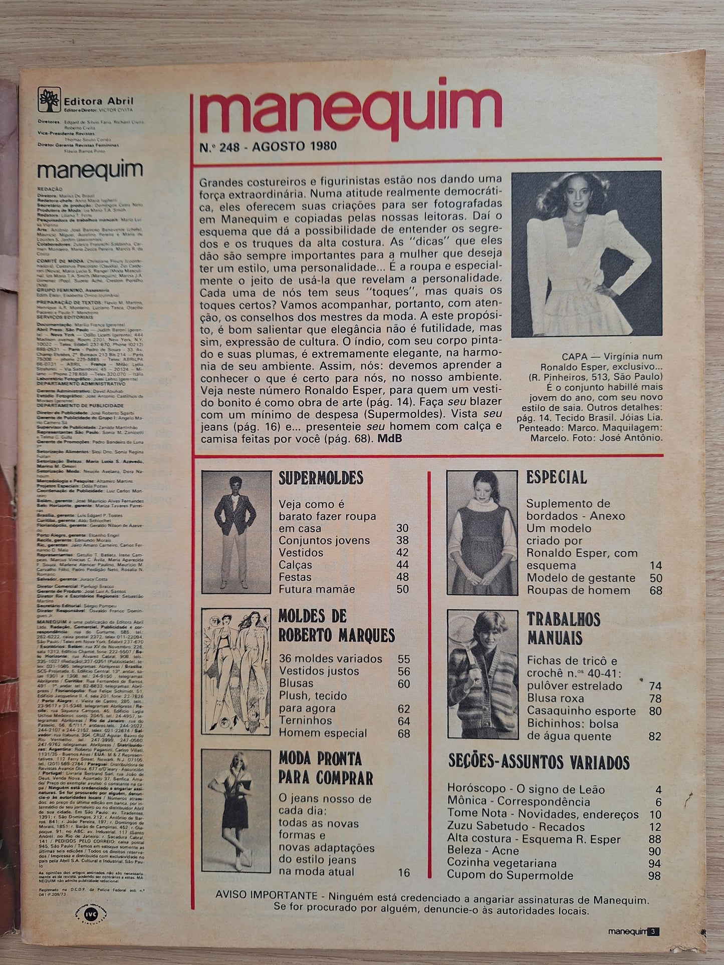 Revista Manequim 248 (1980)