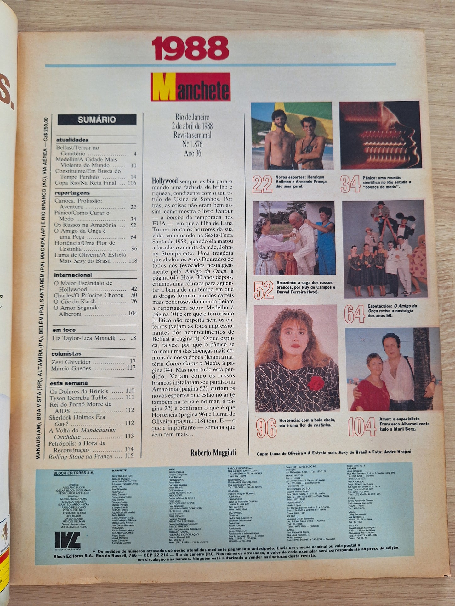 Revista Manchete 1876 (1988)