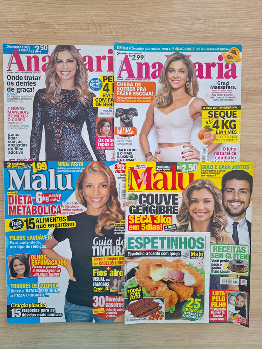 Kit Revista Grazi Massafera