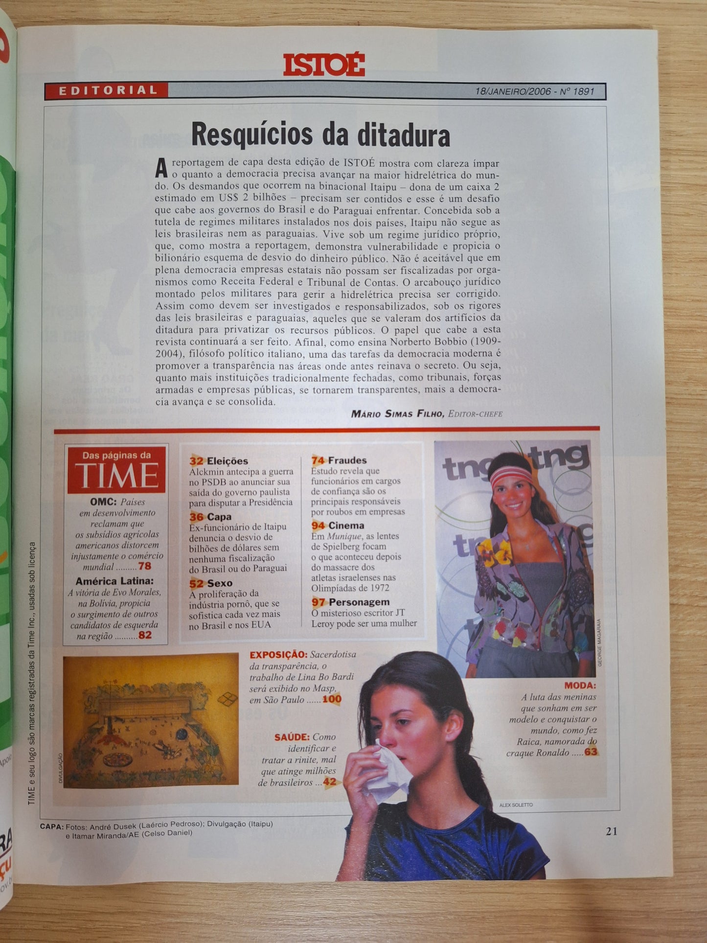 Revista Istoé 1891 (2006)