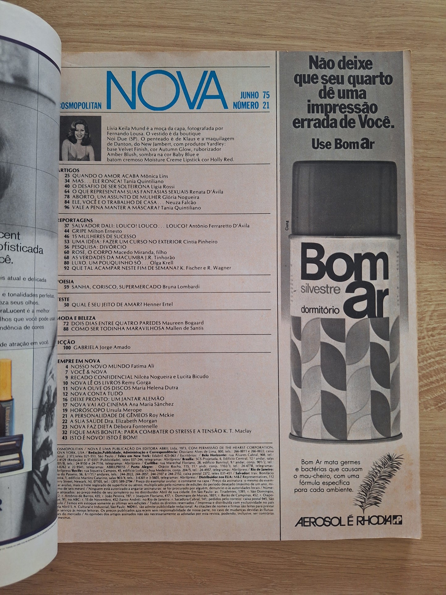 Revista Nova Cosmopolitan Nº 21 (1975)