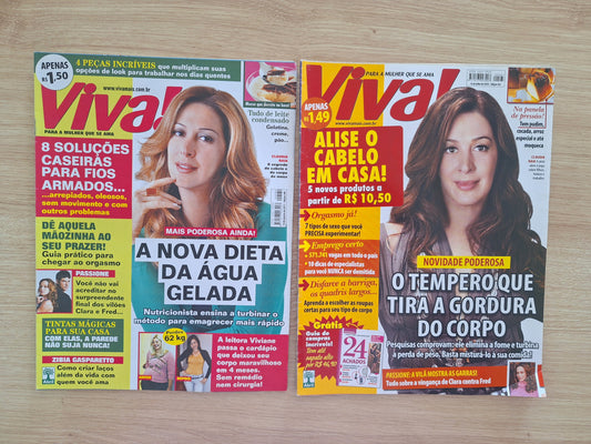 Kit Revista Viva Mais - Claudia Raia