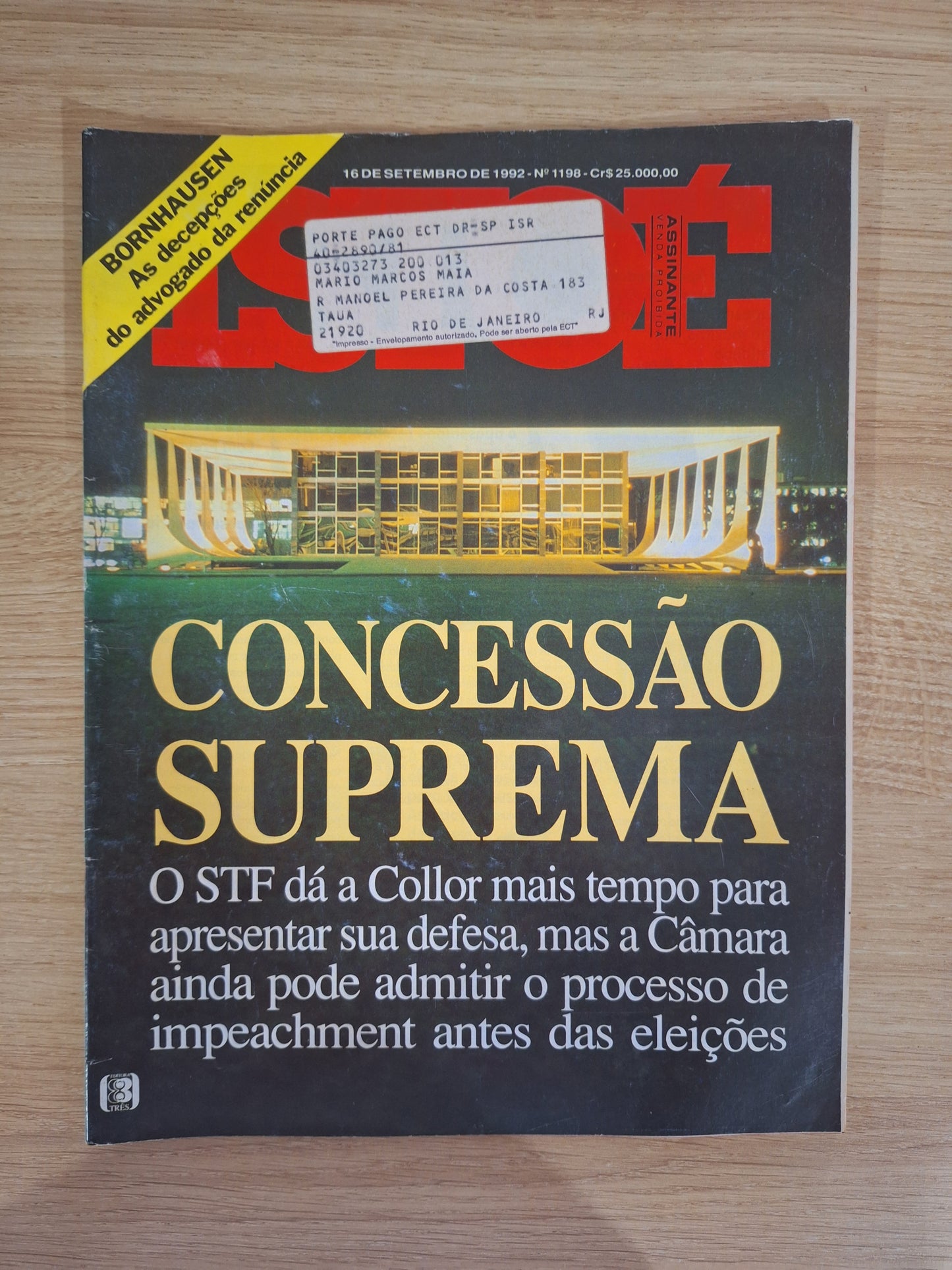 Revista Istoé 1198 (1992)