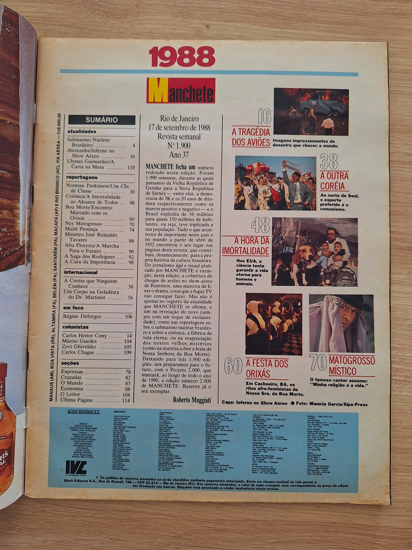 Revista Manchete 1900 (1988)