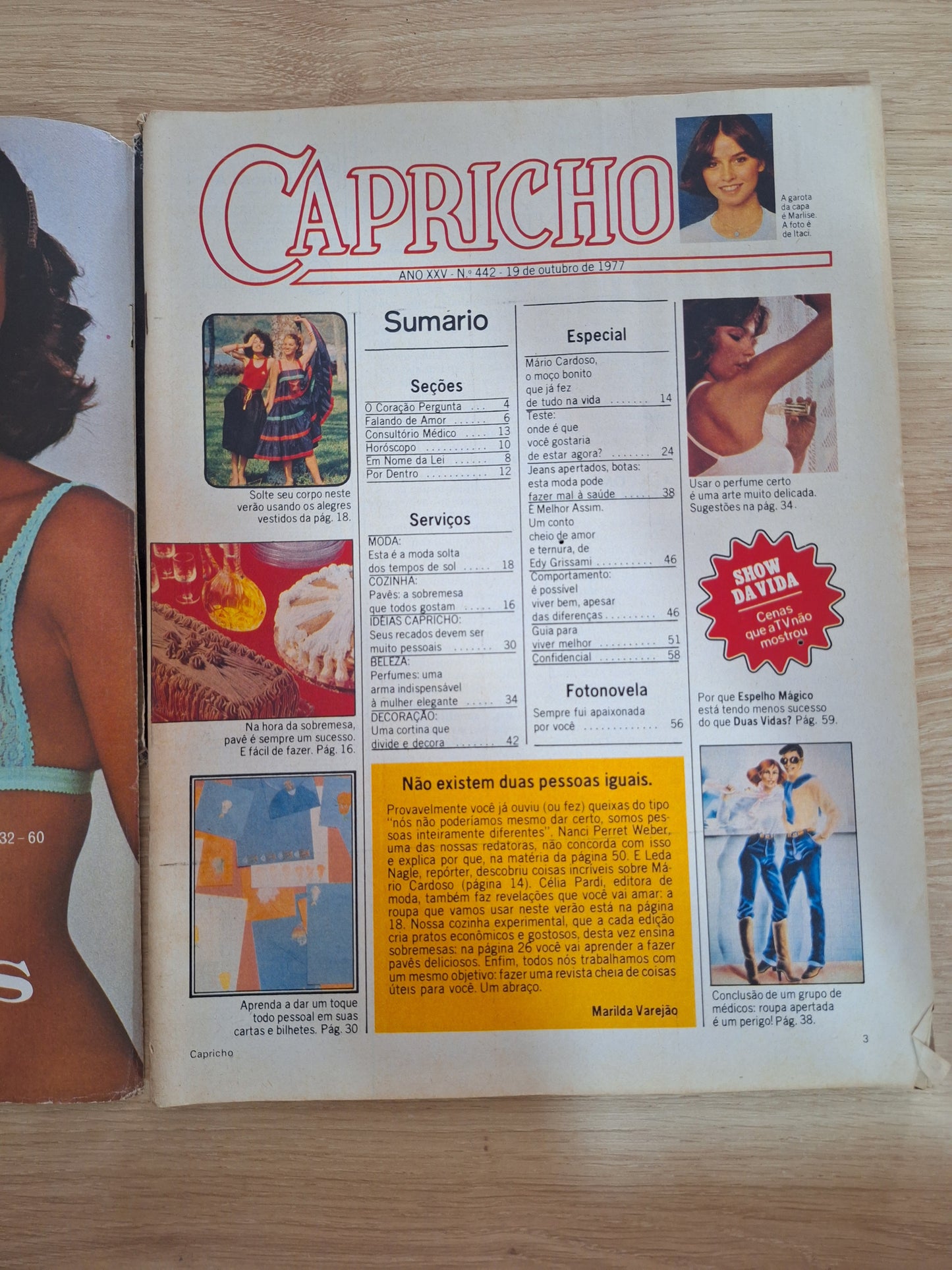 Revista Capricho 442 (1977)