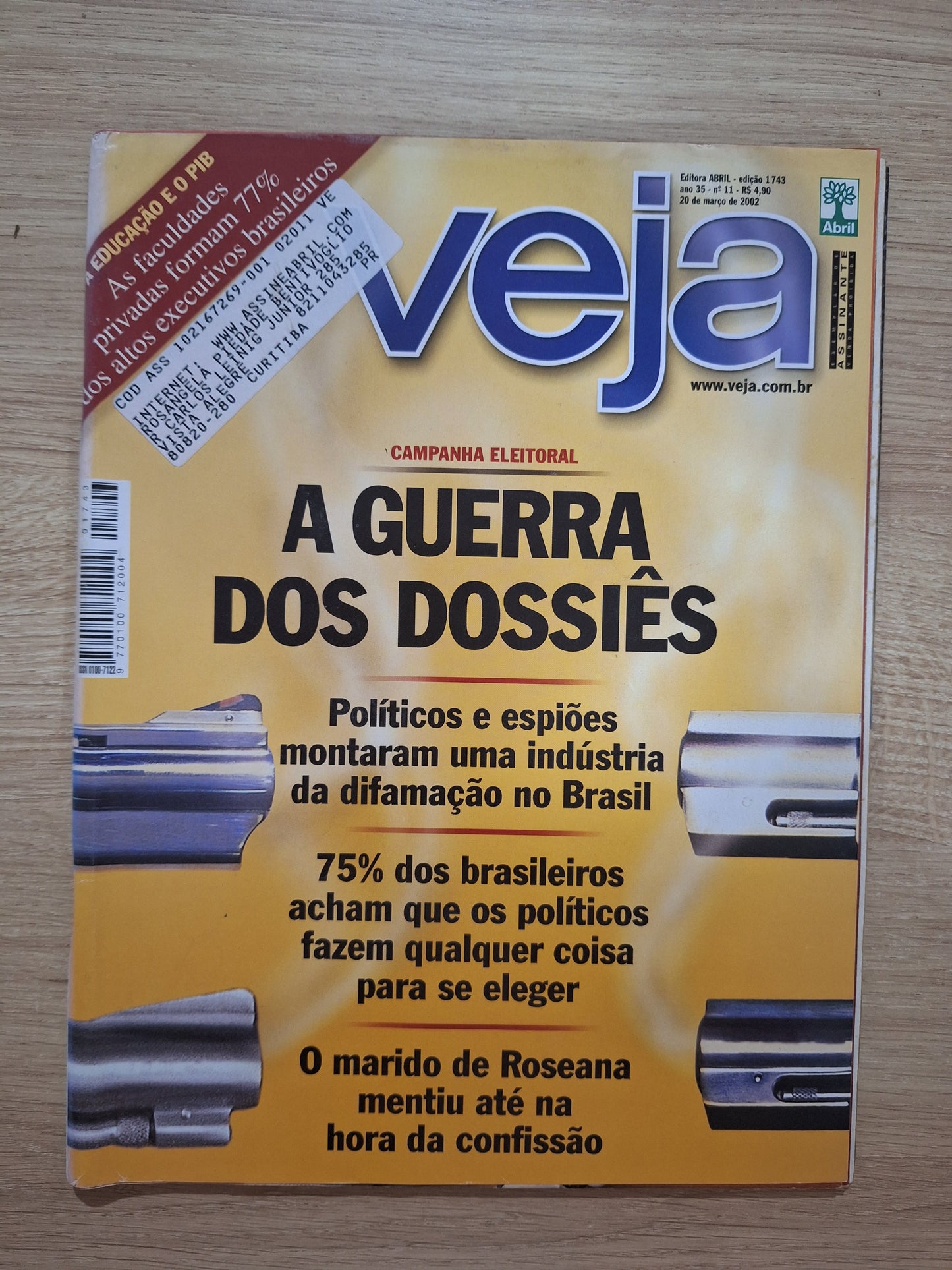 Revista Veja 1743 / 2002