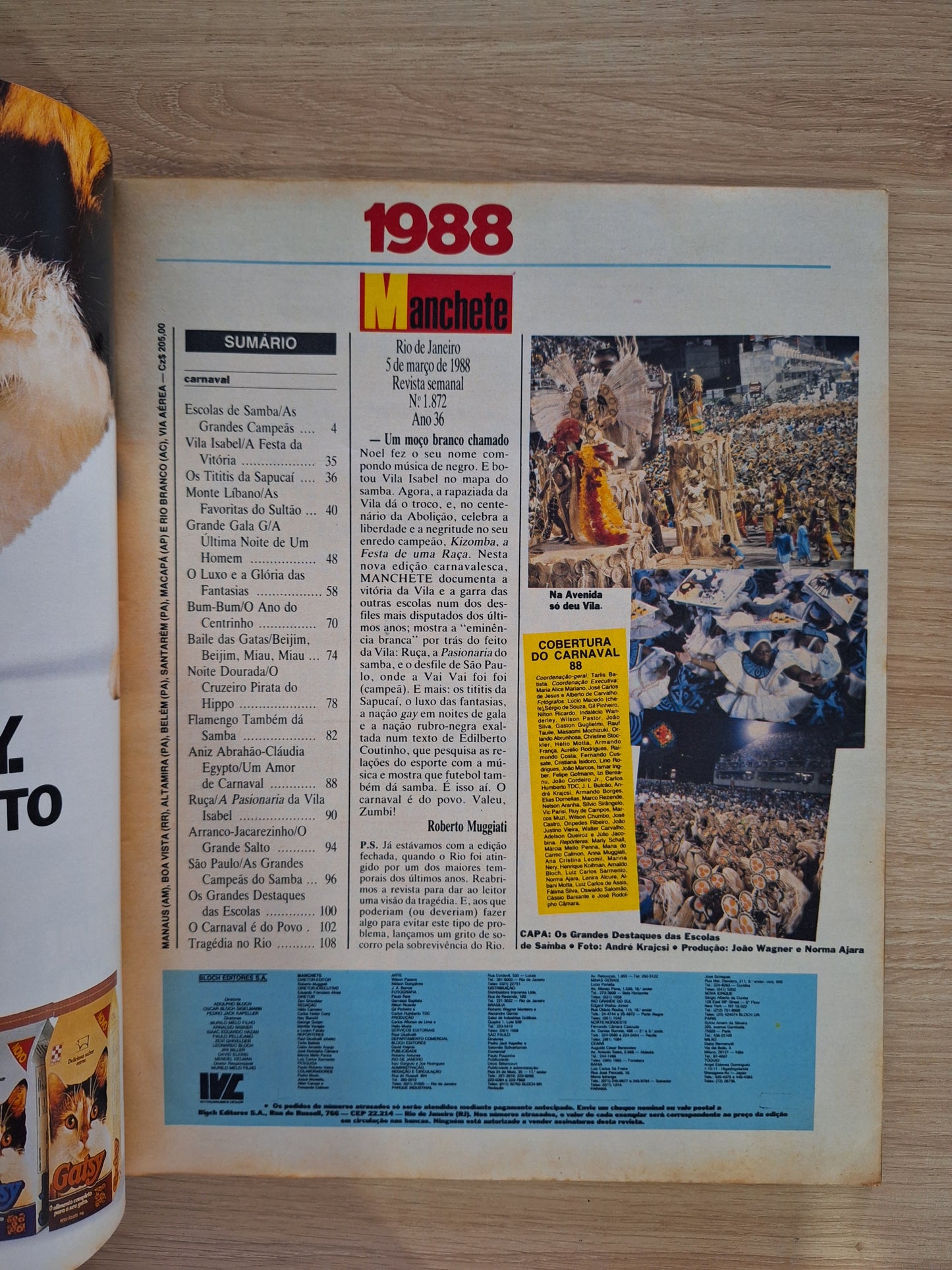 Revista Manchete 1872 (1988)