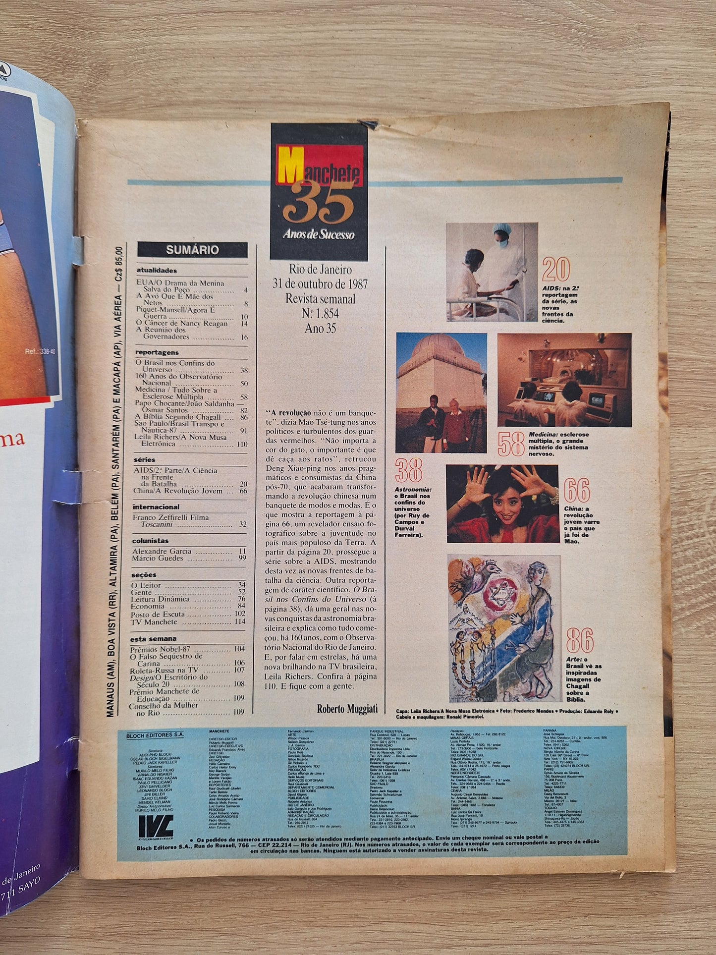 Revista Manchete 1854 (1987)