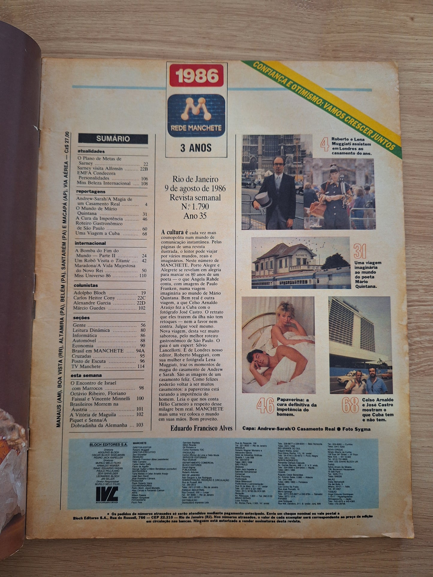 Revista Manchete 1790 (1986)