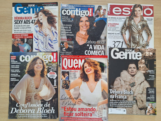 Débora Bloch - Capa+reportagem revista