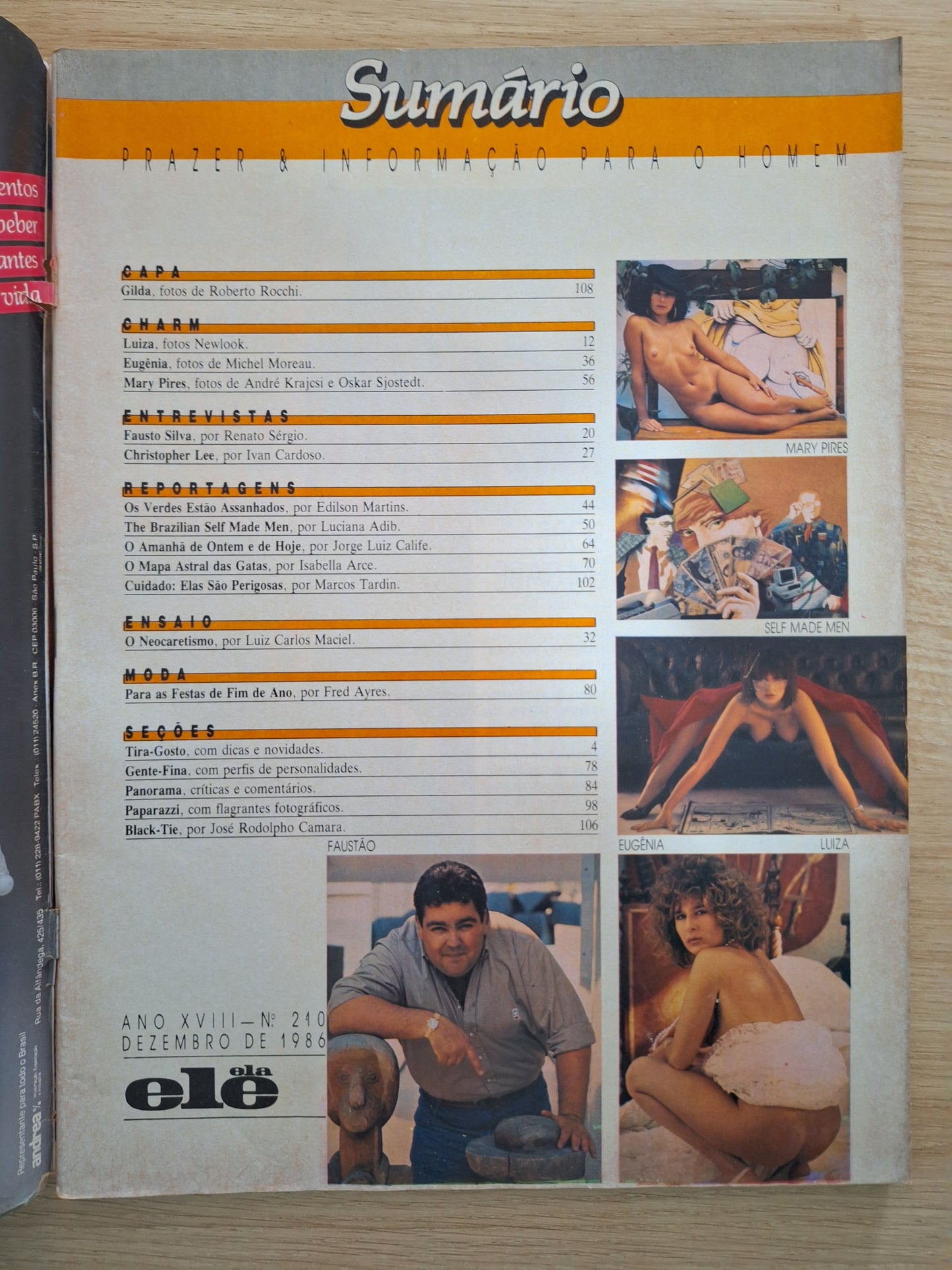 Revista Ele Ela 210 (1986)