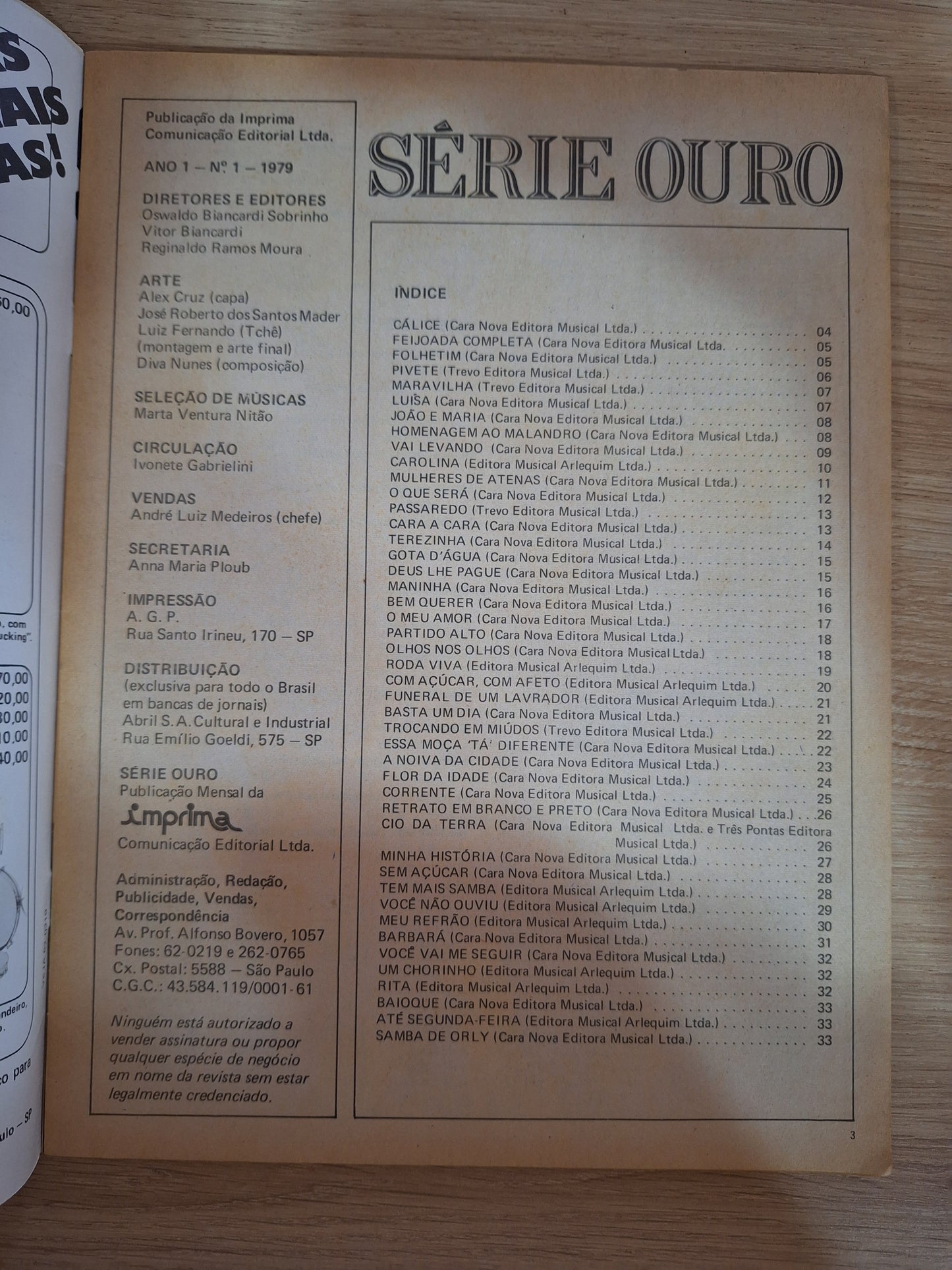 Revista Série Ouro 01 (1979)