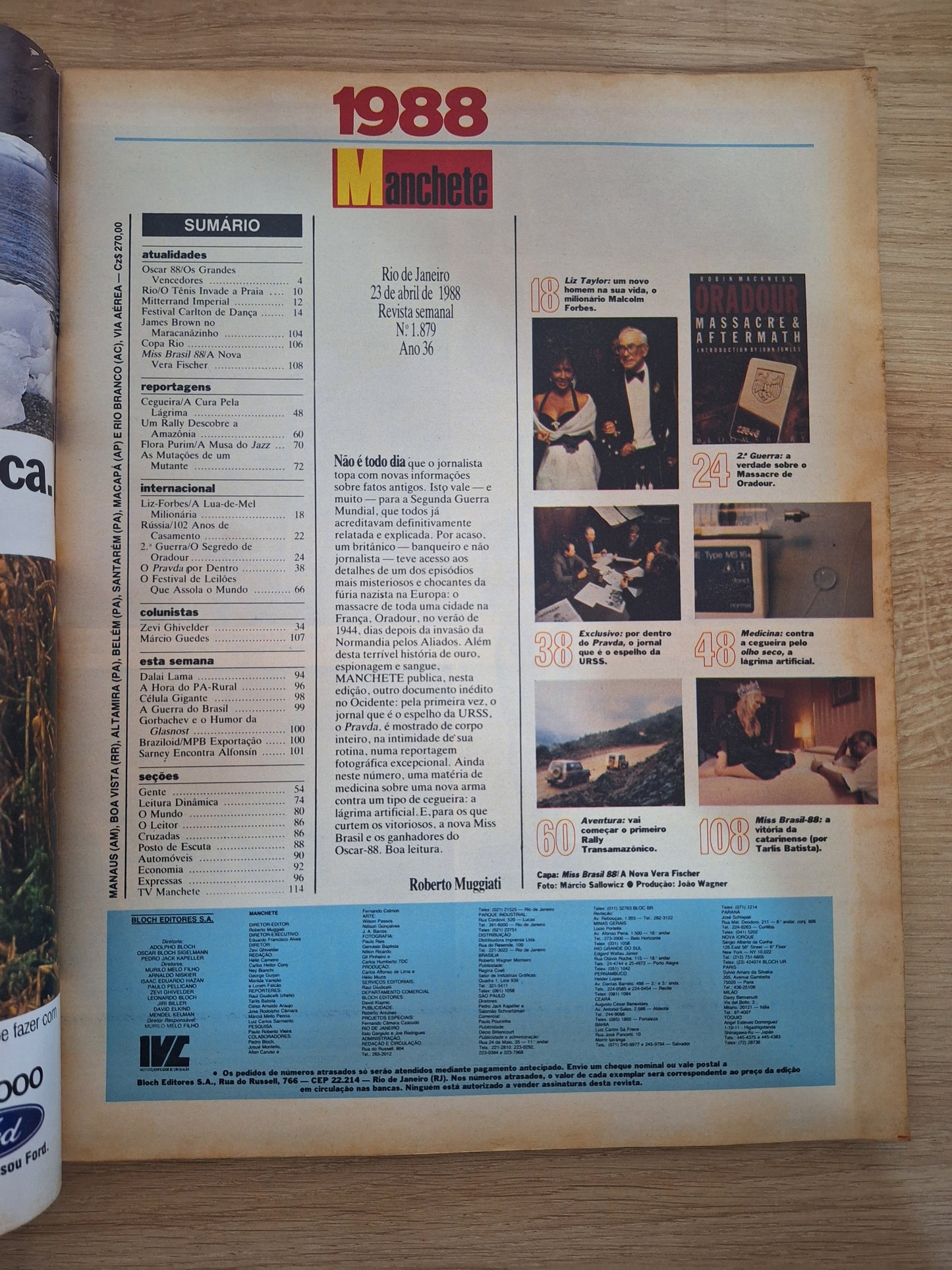 Revista Manchete 1879 (1988)