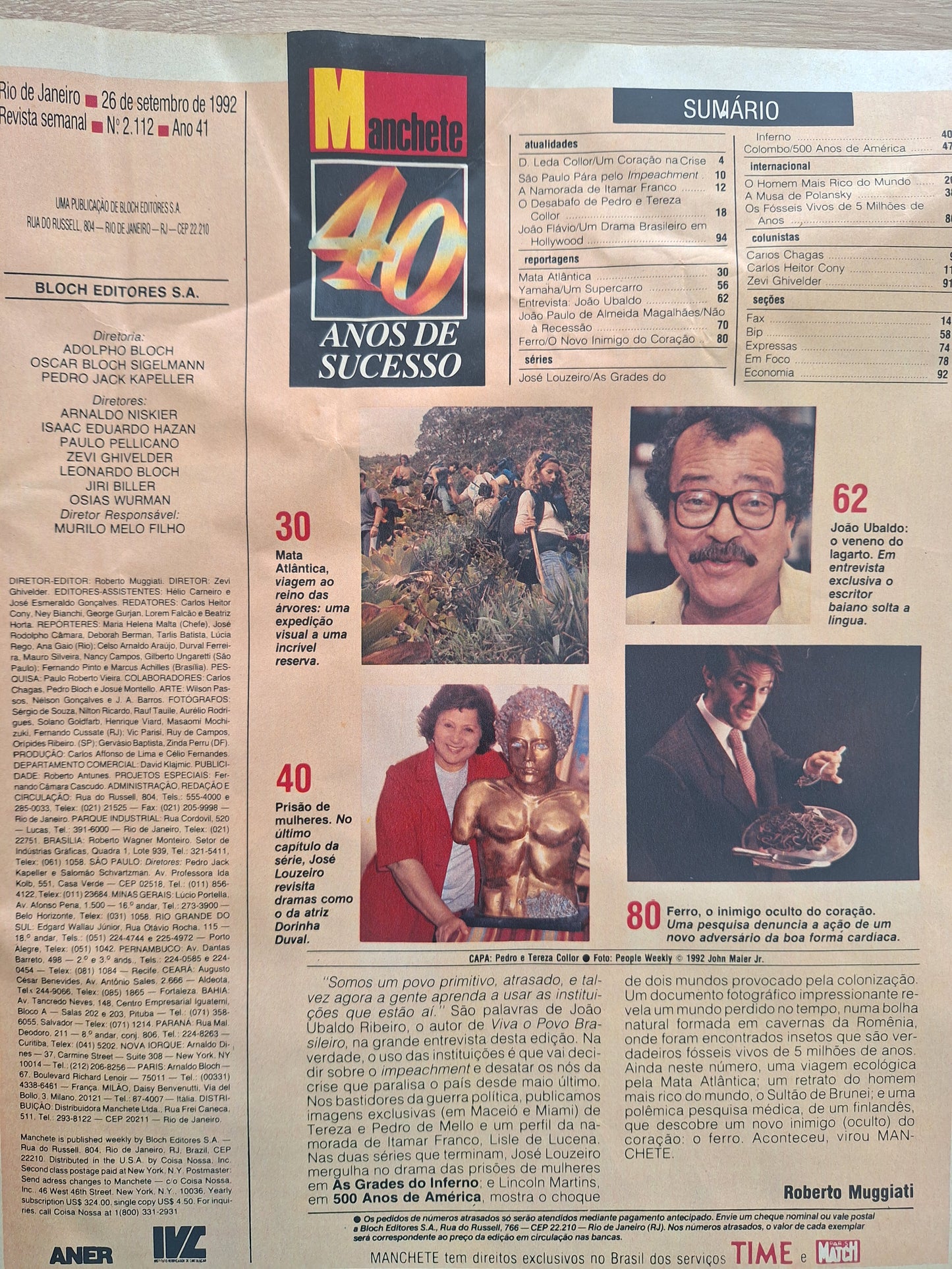 Revista Manchete 2112 (1992)