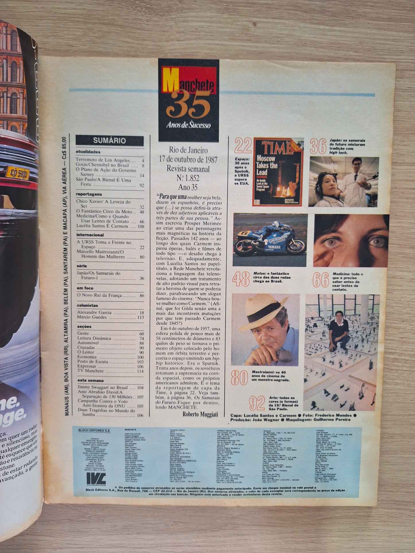 Revista Manchete 1852 (1987)